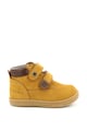 Kickers kids Ghete de piele nabuc cu benzi velcro Fete