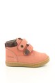 Kickers kids Ghete de piele nabuc cu benzi velcro Fete