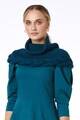 Noria Anis Fular de lana merino, tricotat manual Femei