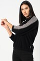 Love Moschino Kerek nyakú pulóver szegecses rátétekkel női