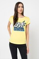 Love Moschino Tricou cu imprimeu logo supradimensionat Femei