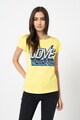 Love Moschino Tricou cu imprimeu logo supradimensionat Femei