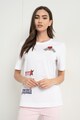 Love Moschino Kerek nyakú póló logóval női