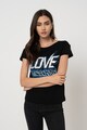 Love Moschino Póló nagyméretű logómintával női