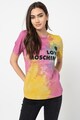 Love Moschino Logómintás póló batikolt hatással női