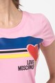 Love Moschino Tricou slim fit cu logo Femei
