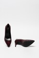 Michael Kors Pantofi de piele cu aspect de piele de sarpe si varf ascutit Dorothy Femei
