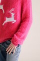 Marks & Spencer Kerek nyakú bolyhos pulóver flitteres rátétekkel Lány
