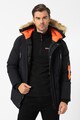 Geographical Norway Arnold bélelt télikabát műszőrme szegélyes kapucnival férfi