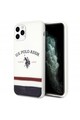 U.S. Polo Assn. Husa de protectie US Polo Tricolor Blurred pentru iPhone 11 Pro Max, White Barbati