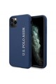 U.S. Polo Assn. Husa de protectie US Polo Silicone Effect pentru iPhone 11 Pro Max, Blue Barbati