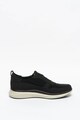 Clarks Sneakers, Pantofi sport cu insertii din piele nabuc UN-GLOBE Barbati