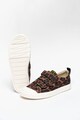 Clarks Pantofi sport cu inchidere velcro si animal print City Geo Fete