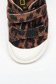 Clarks Pantofi sport cu inchidere velcro si animal print City Geo Fete