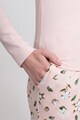 Sofiaman Pijama din amestec de bumbac organic cu guler mediu Femei