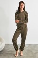 Trendyol Pijama de bumbac cu hanorac Femei