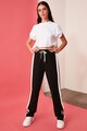 Trendyol Pantaloni sport cu insertii transparente Femei