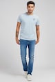 GUESS JEANS Tricou regular fit cu logo si decolteu la baza gatului Barbati