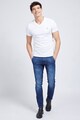 GUESS JEANS Tricou slim fit de bumbac cu decolteu in V Barbati