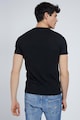 GUESS JEANS Tricou slim fit cu decolteu la baza gatului si imprimeu logo triunghiular Barbati