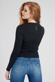 GUESS JEANS Bluza cu decolteu in V si imprimeu logo Femei