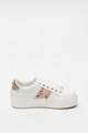 Steve Madden Pantofi sport flatform de piele ecologica cu aplicatii de tinte Escala Femei