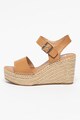 Steve Madden Sandale tip espadrile de piele cu talpa wedge Yunity Femei