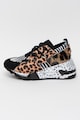 Steve Madden Pantofi sport cu talpa wedge si animal print Cliff Fete