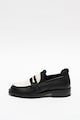 Bronx Pantofi loafer Penny de piele cu model colorblock Ivy Jazz Femei