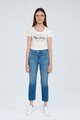 Pepe Jeans London Blugi crop slim fit Femei