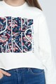 Pepe Jeans London Bluza sport crop cu imprimeu Femei