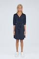 Pepe Jeans London Rochie mini evazata cu maneci medii Femei