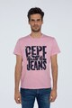 Pepe Jeans London Tricou cu imprimeu logo supradimensionat Barbati