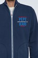 Pepe Jeans London Bluza sport cu fermoar si broderie logo Barbati