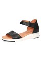 Caprice Sandale wedge de piele cu velcro Femei