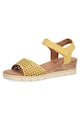 Caprice Sandale wedge de piele cu velcro Femei