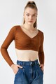 KOTON Bluza crop cu striatii Femei