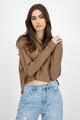 American Eagle Bluza crop tricotata fin cu guler inalt Femei