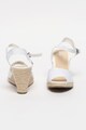 Big Star Sandale tip espadrile cu talpa wedge si varf decupat Femei