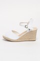 Big Star Sandale tip espadrile cu talpa wedge si varf decupat Femei