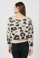 Only Pulover pufos cu animal print Linna Femei