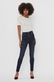 Vero Moda Blugi skinny din amestec de bumbac organic cu talie inalta Femei