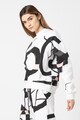 Missguided Bluza sport cu maneci cazute si model abstract Femei