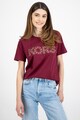 Michael Michael Kors Tricou de bumbac organic cu aplicatii metalice Femei