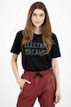 Silvian Heach Collection Tricou cu model text Femei