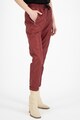 Silvian Heach Collection Pantaloni conici din piele ecologica cu snur de ajustare in talie Femei