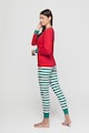 Sofiaman Pijama lunga cu imprimeu de Craciun Femei