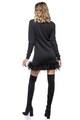 CASA DE MODA VIGO Rochie mini cu pene de strut detasabile Amelie Mini Femei