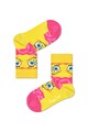 Happy Socks Set 4 perechi de sosete, unisex, cu imprimeu Sponge Bob, Galben Fete
