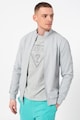 GUESS Bluza sport cu fermoar si benzi logo laterale, pentru fitness Barbati